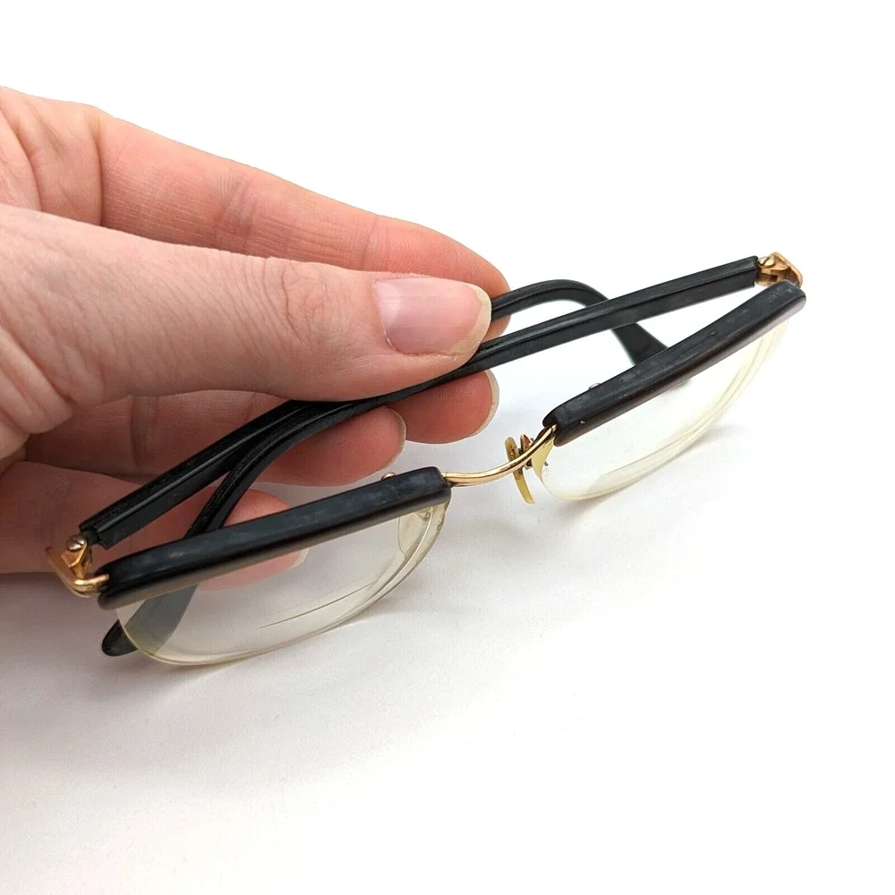 Amor Gold Filled Half Frame Glasses Vintage 1960s Made in France Says 18mm GF